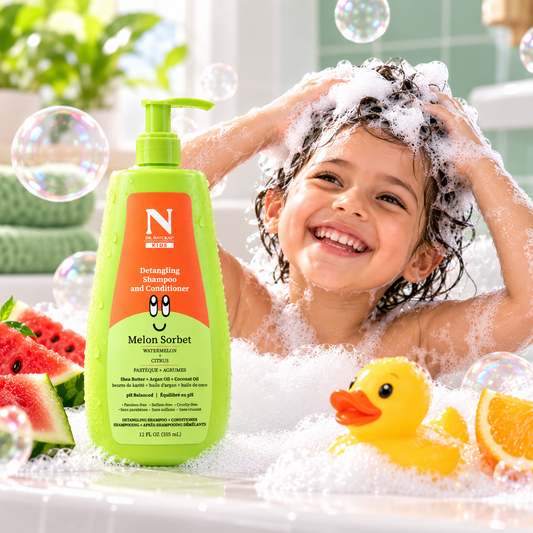 Dr. Natural Kids Detangling Shampoo + Conditioner – Melon Sorbet