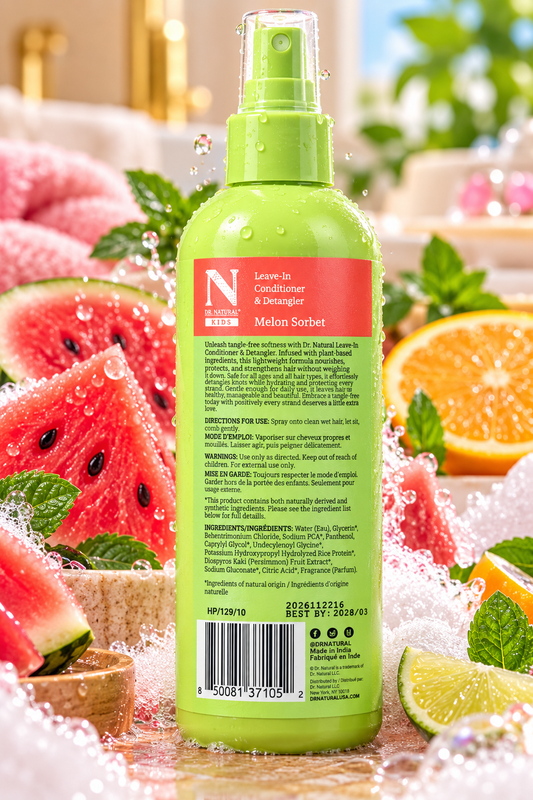 Dr. Natural Kids Leave-In Conditioner & Detangler – Melon Sorbet