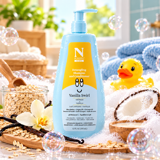 Dr. Natural Kids Detangling Shampoo and Conditioner – Vanilla Swirl