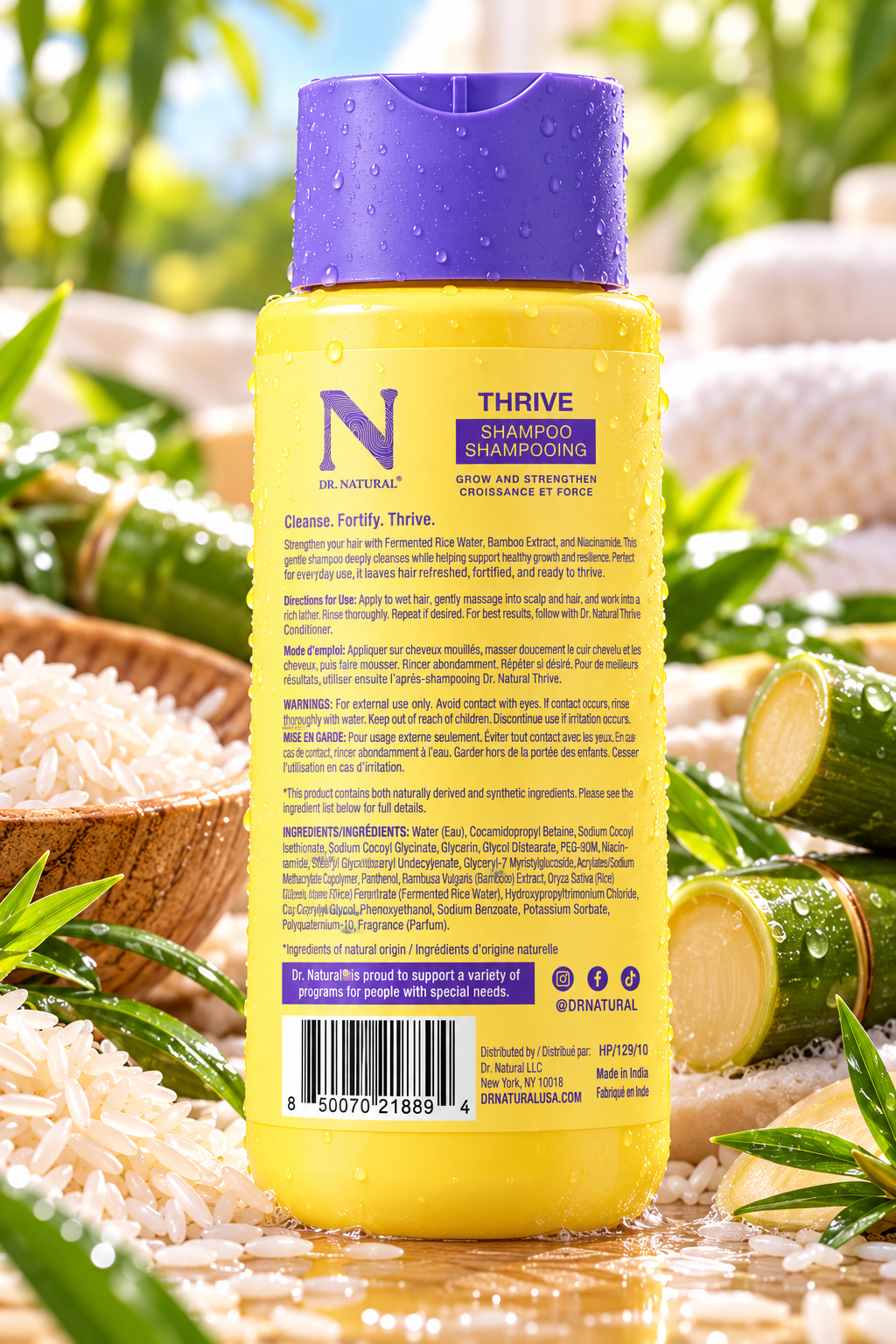 Dr. Natural Thrive Shampoo – Grow & Strengthen