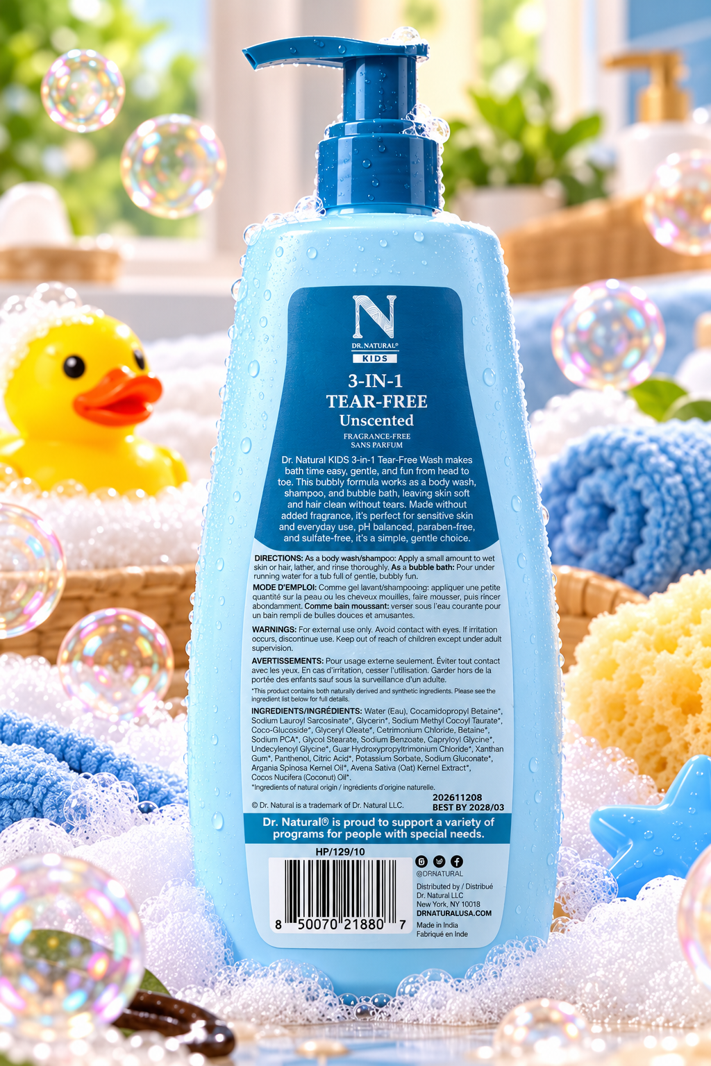 Dr. Natural Kids 3-in-1 Tear-Free – Unscented