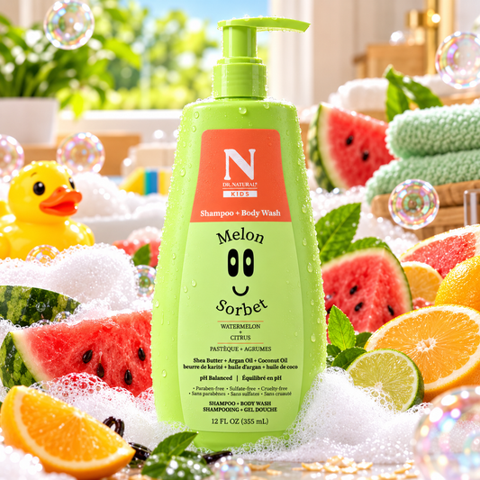 Dr. Natural Kids Shampoo + Body Wash – Melon Sorbet