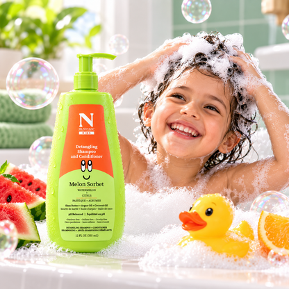 Dr. Natural Kids Detangling Shampoo + Conditioner – Melon Sorbet