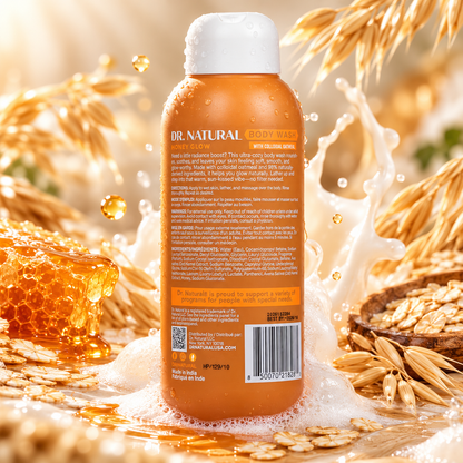 Dr. Natural Honey Glow Body Wash – Oatmilk & Honey