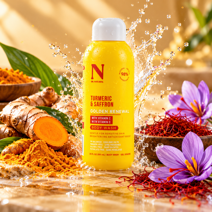 Dr. Natural Golden Renewal Body Wash – Turmeric & Saffron