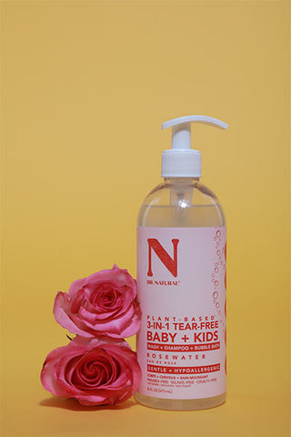 Dr. Natural 3-in-1 Tear-Free Baby + Kids Soap Rosewater