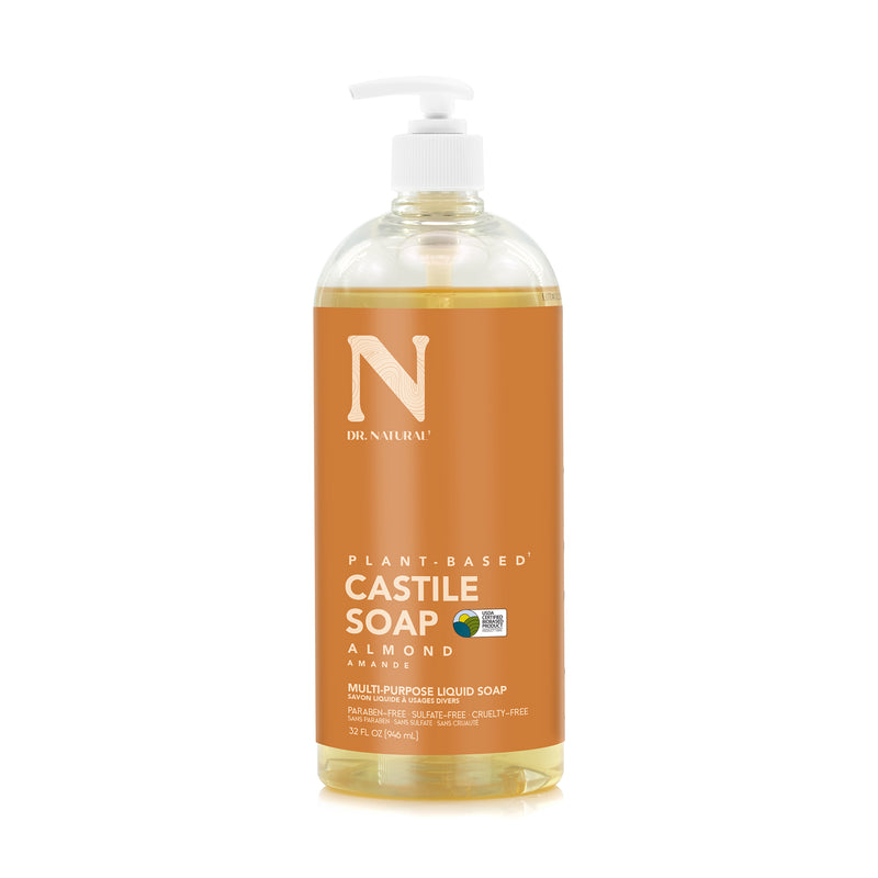 Dr. Natural Castile Soap, Unscented, Baby - 32 fl oz